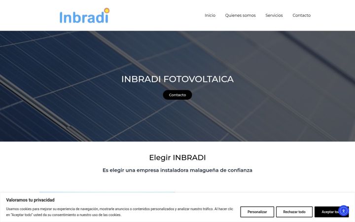Screenshot of inbradifotovoltaica.com