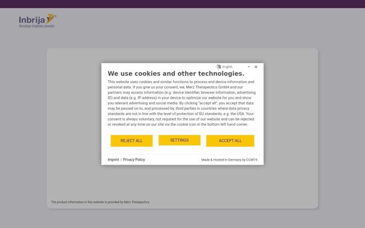 Screenshot of inbrija-master.com
