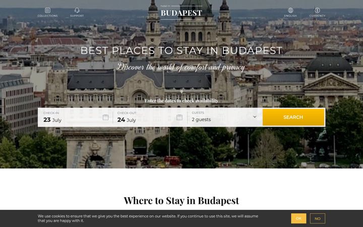 Screenshot of inbudapesthotels.com