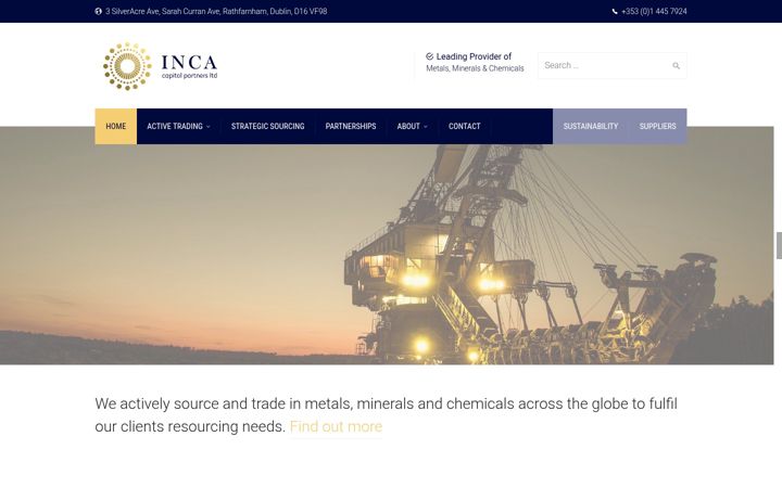 Screenshot of inca.eu.com