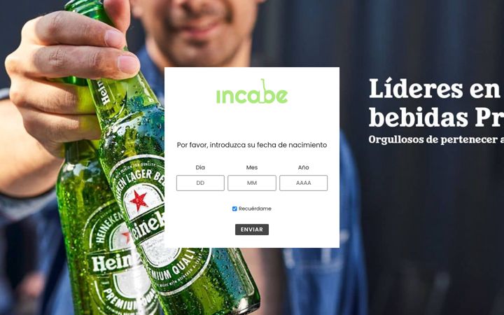Screenshot of incabe.com
