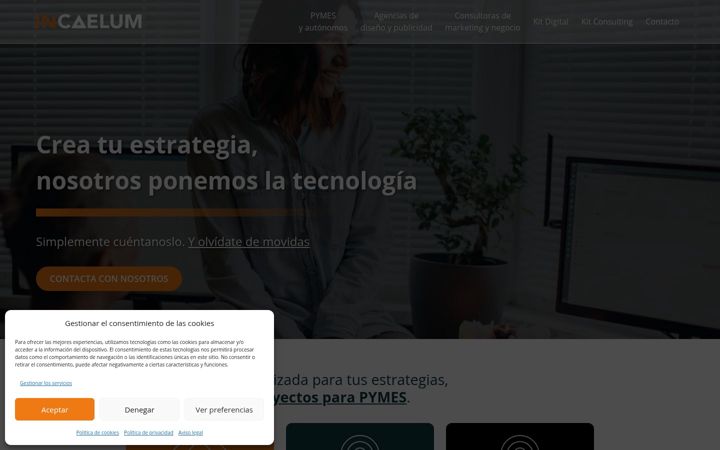 Screenshot of incaelum.com