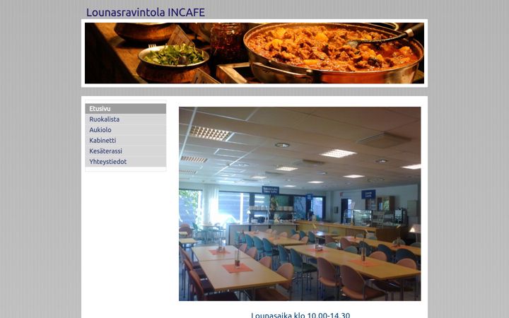 Screenshot of incafe.fi