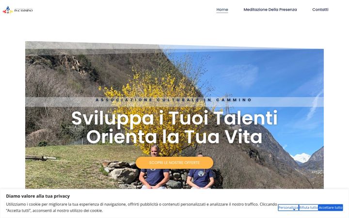 Screenshot of incammino.ch