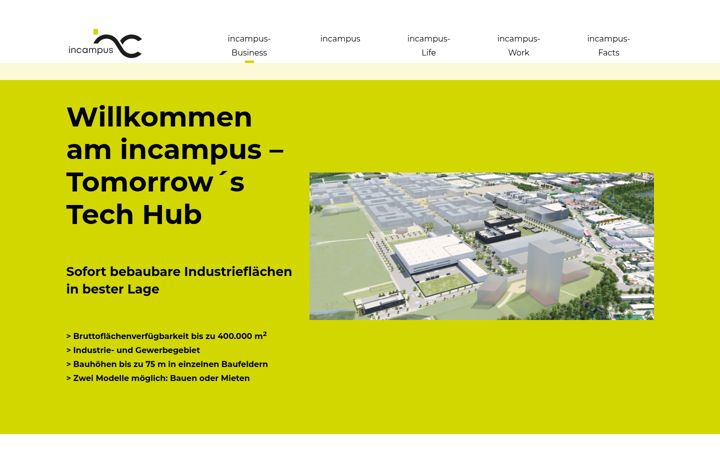 Screenshot of incampus.de