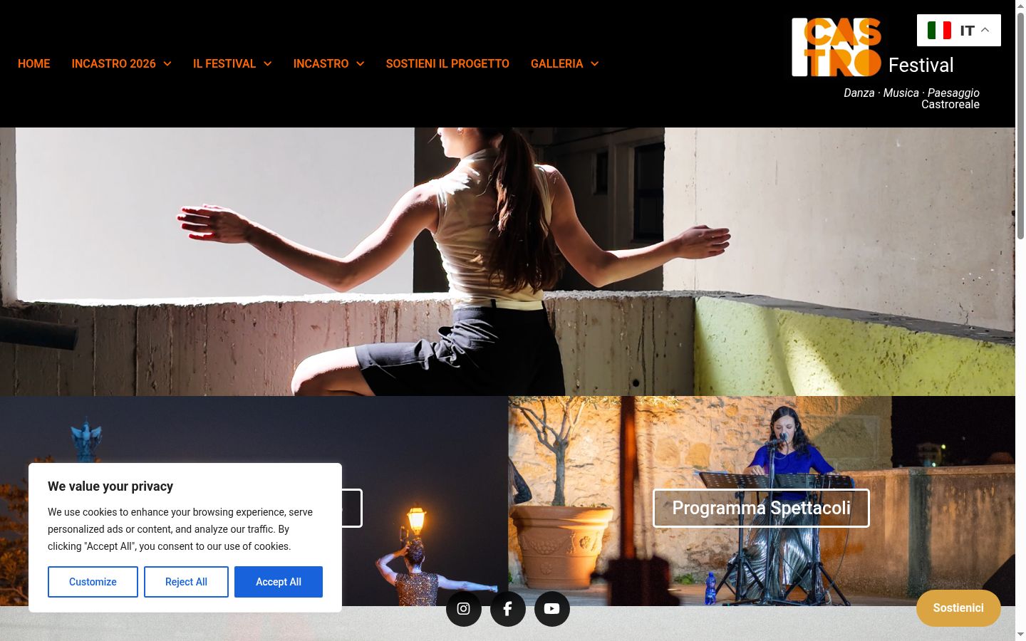 Screenshot tal-banner tal-kunsens muri qabel kwalunkwe interazzjoni