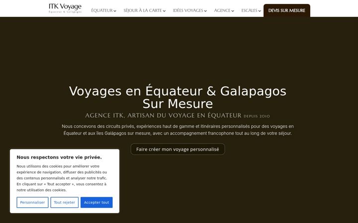 Screenshot ta' incatrek-ecuador.com