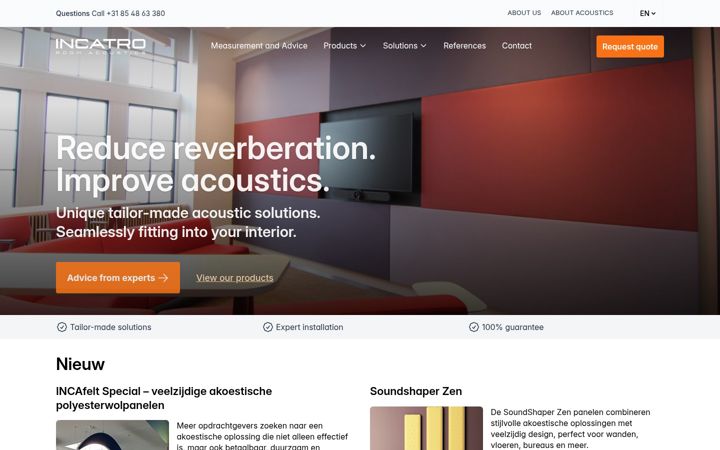 Screenshot of incatro.com