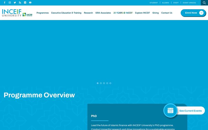 Screenshot of inceif.edu.my