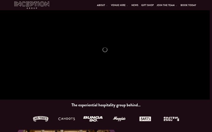 Screenshot of inception-group.com
