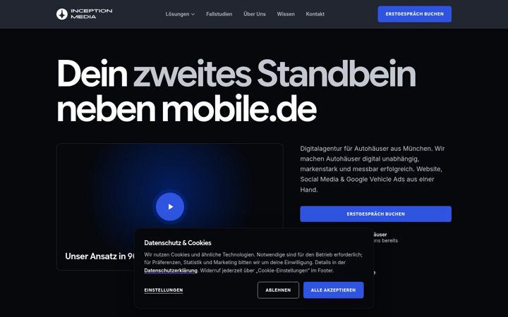 Screenshot of inception-media.de