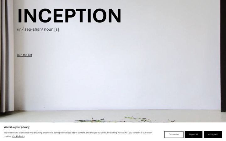 Screenshot of inceptionmasterclass.com