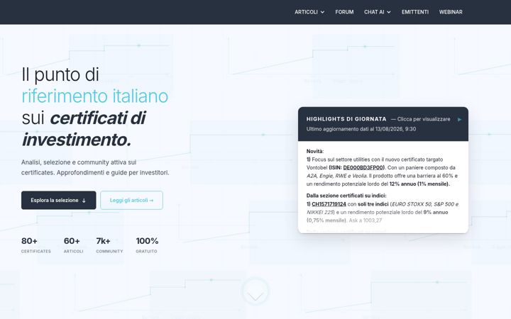 Screenshot of incerto.it