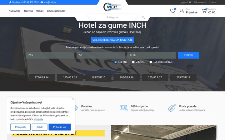 Screenshot di inch.hr