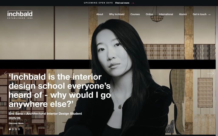 Screenshot of inchbald.co.uk