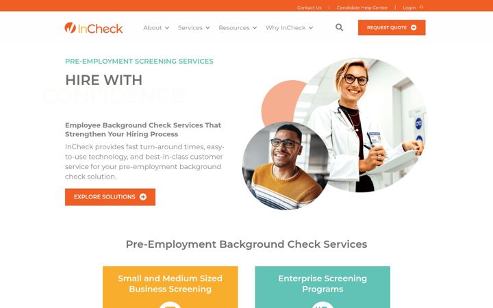Snímek obrazovky inchecksolutions.com