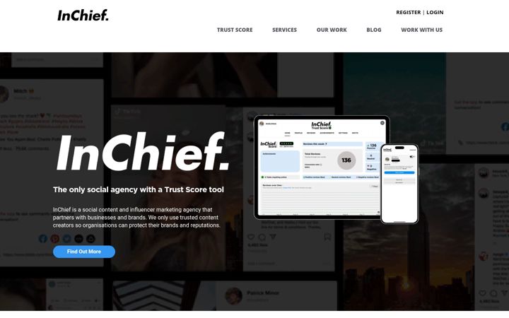 Screenshot of inchief.com