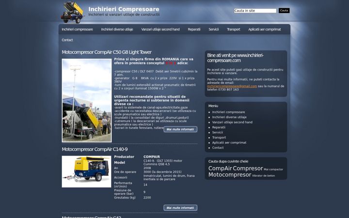 Screenshot of inchirieri-compresoare.com