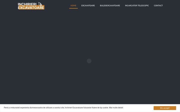 Screenshot of inchirieri-excavatoare.ro