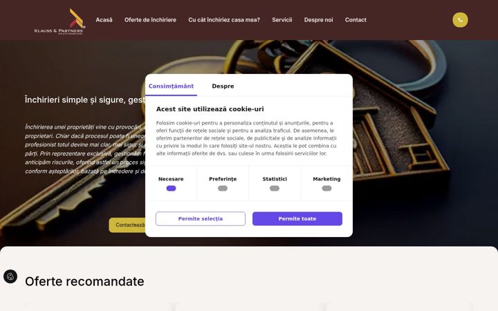 Screenshot of inchirieribucuresti.ro