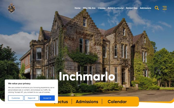 Screenshot of inchmarlo.org.uk