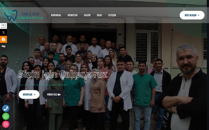 Screenshot of incidislaboratuvar.com