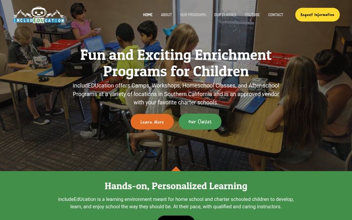 Snimka zaslona za includeducation.com