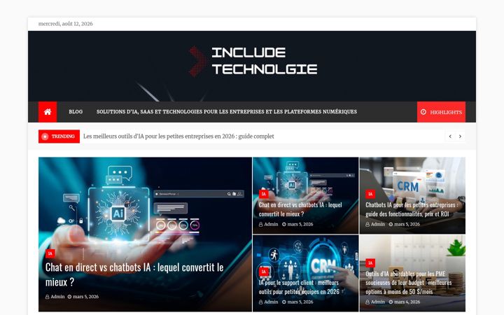 Screenshot of includetechnologie.com
