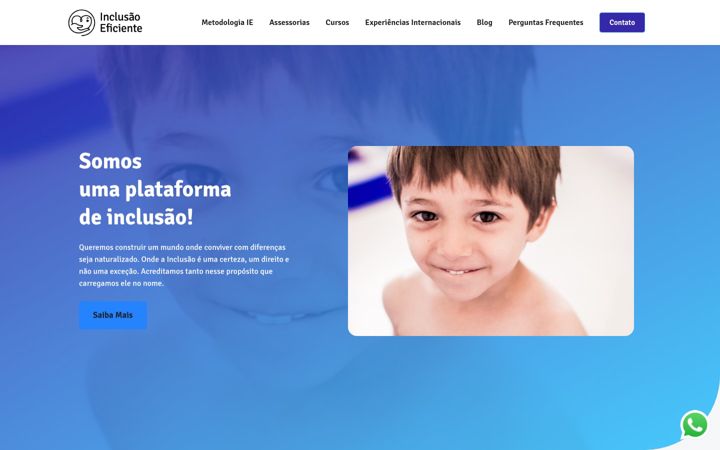 Screenshot of inclusaoeficiente.com.br