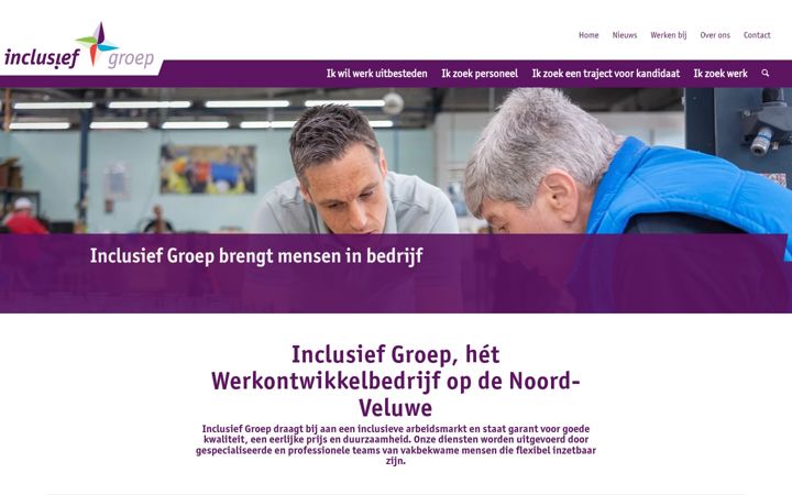 Screenshot of inclusiefgroep.nl