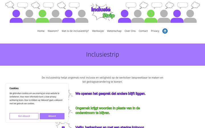 Screenshot of inclusiestrip.nl