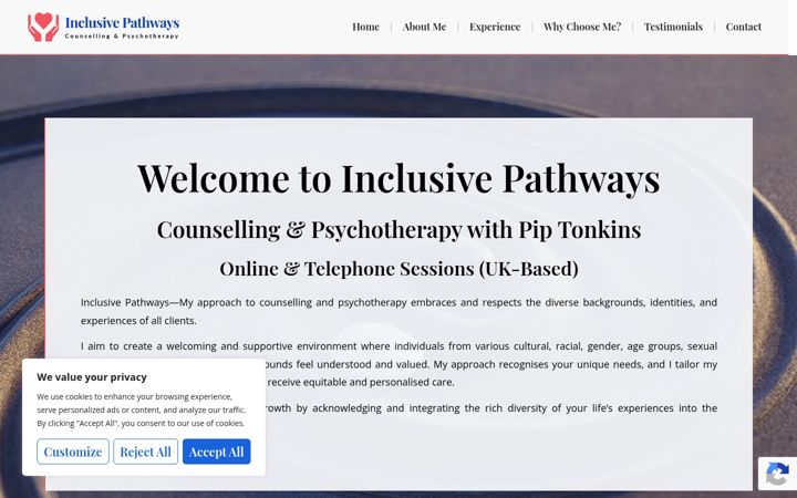 Screenshot of inclusive-pathways.com