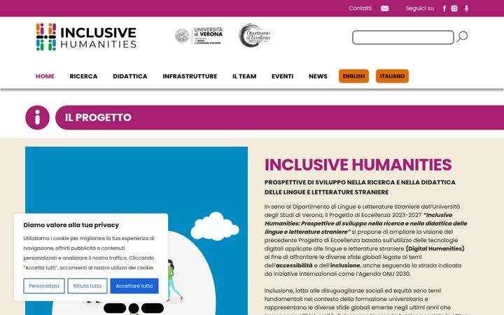 Screenshot of inclusivehumanities.eu