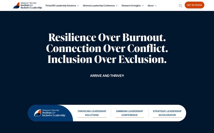 Screenshot of inclusiveleadership.com