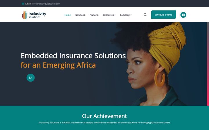 Screenshot of inclusivitysolutions.com