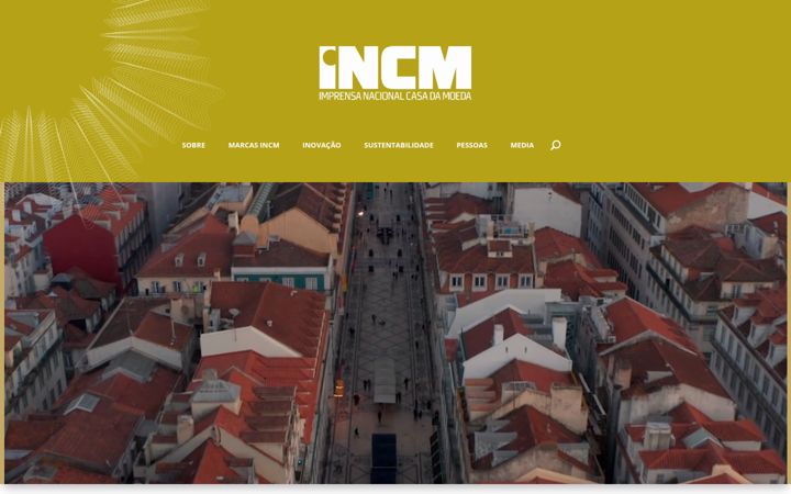 Screenshot of incm.pt