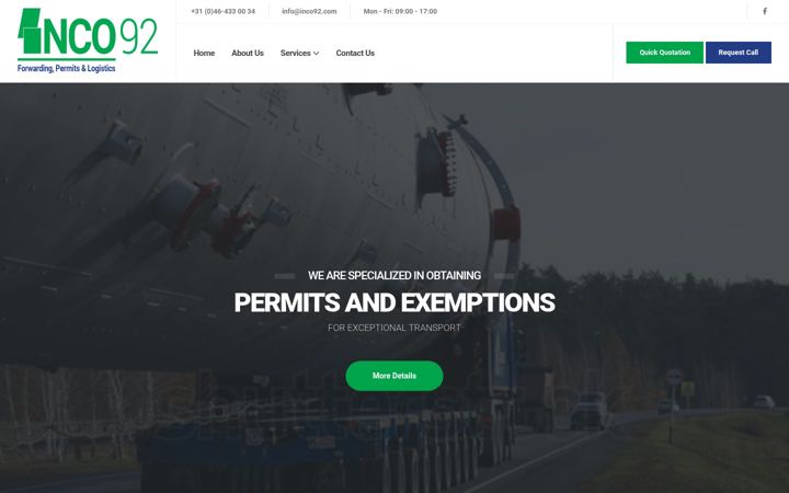 Screenshot of inco92.com