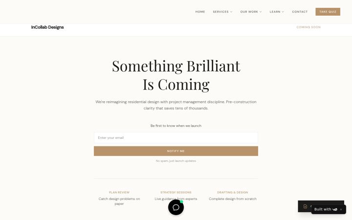 Screenshot of incollabdesigns.com