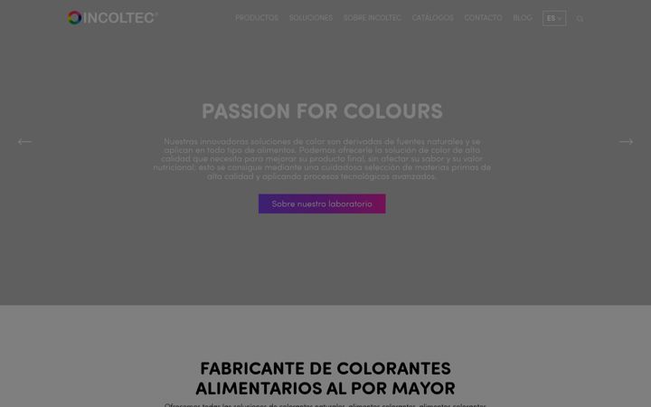 Captură de ecran a incoltec.com