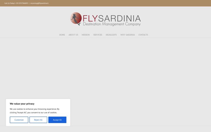 Screenshot of incomingsardinia.net