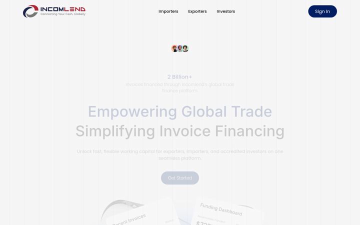 Screenshot of incomlend.com