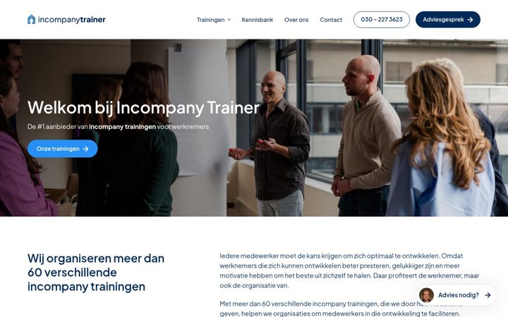Screenshot of incompanytrainer.nl