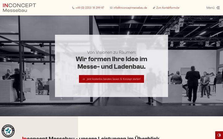 Screenshot of inconcept-messebau.de
