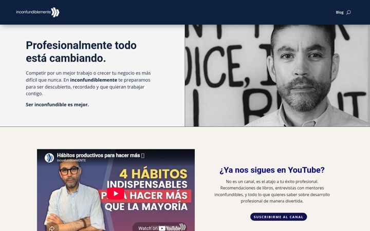 Screenshot of inconfundiblemente.com