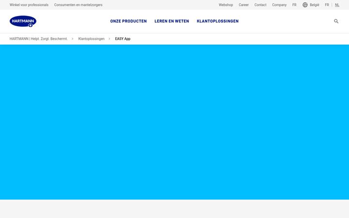Screenshot of incontinence-solution.be