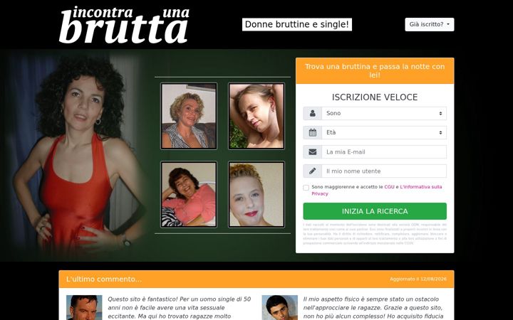 Screenshot of incontra-una-brutta.com