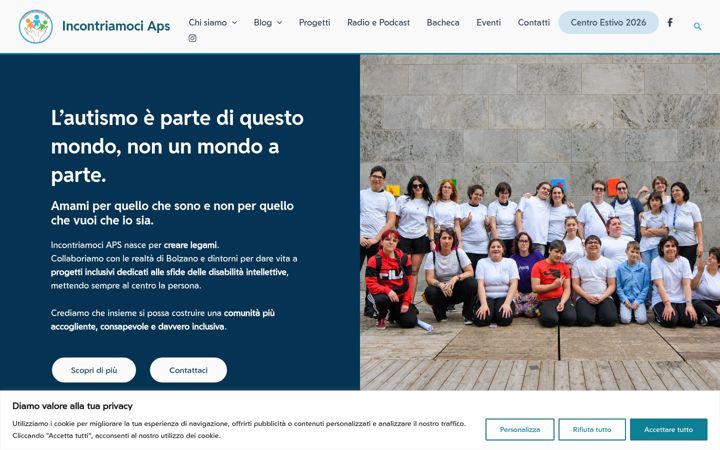 Screenshot of incontriamociaps.it