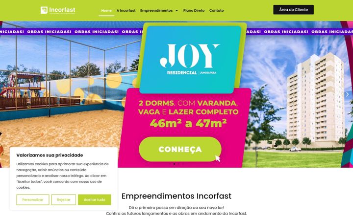 Screenshot of incorfast.com.br