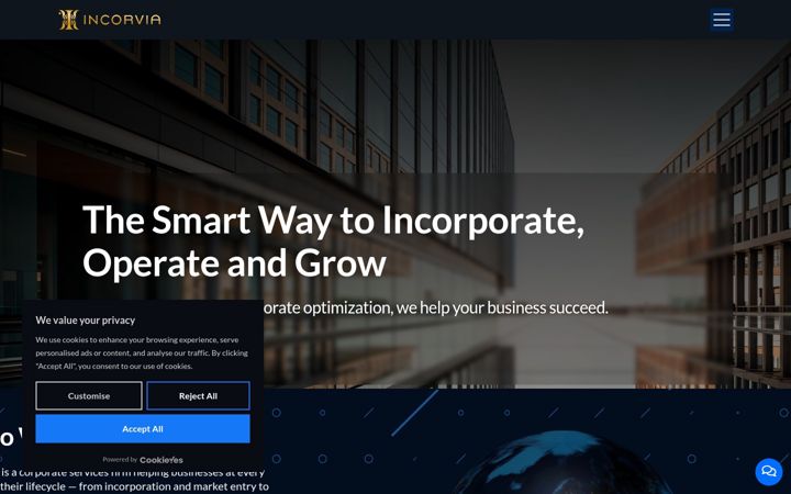 Screenshot of incorviasrl.com