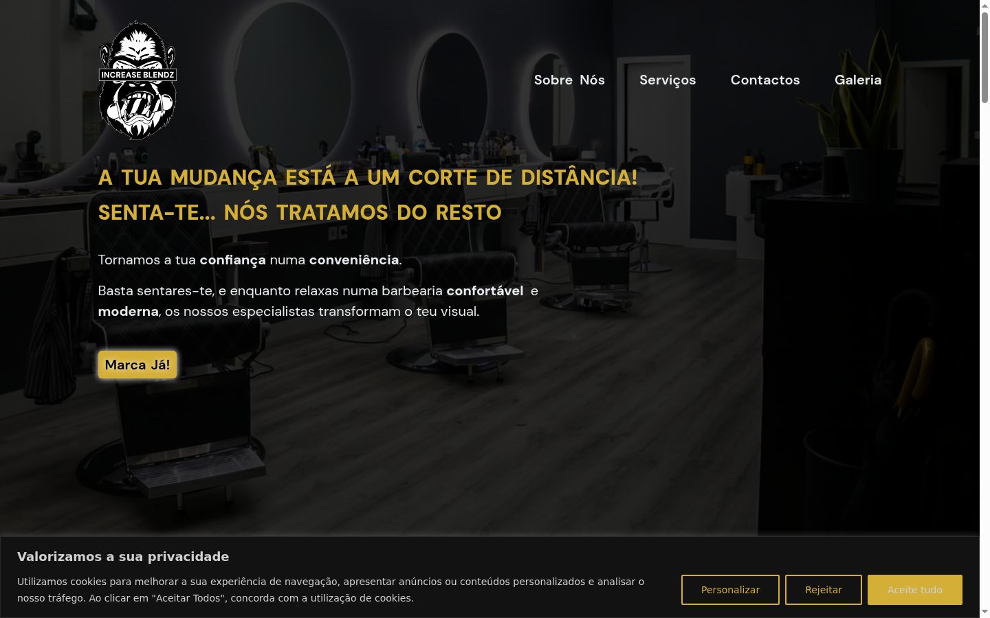 Screenshot van de toestemmingsbanner zoals getoond vóór enige interactie